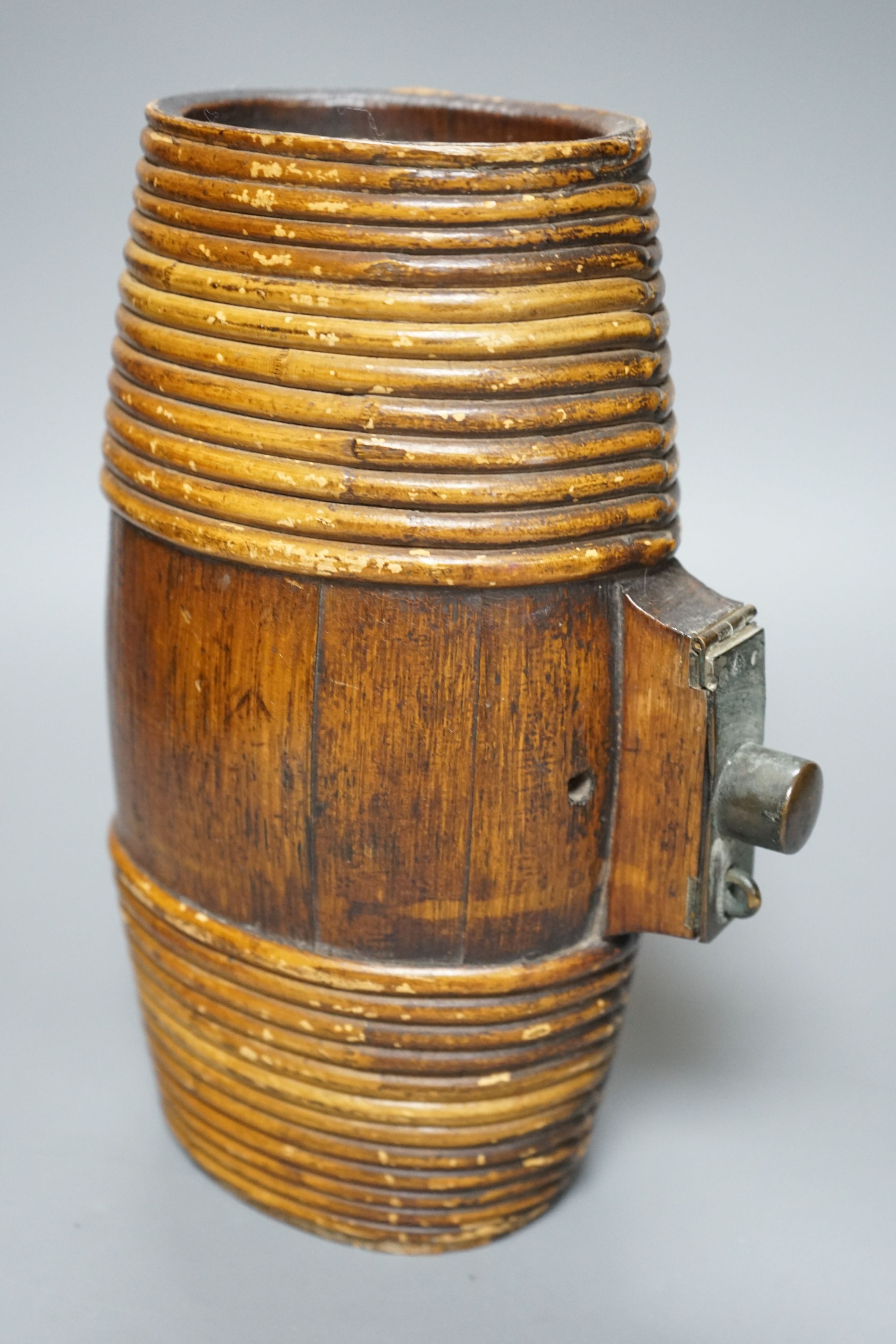 A wooden cider Kestrel, 27cms high